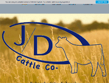 Tablet Screenshot of jdcattleco.com